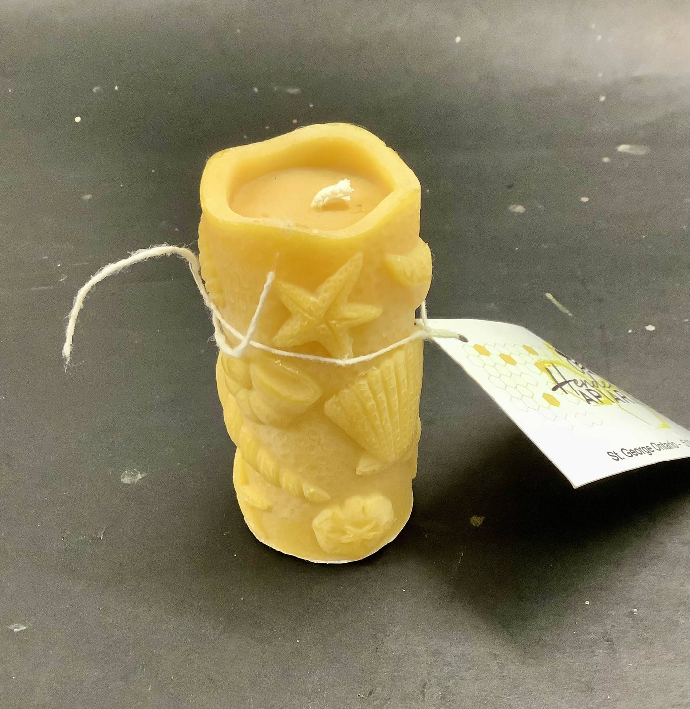 Beach Beeswax Pillar Candle – One Sixty One