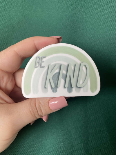Be Kind Mint Rainbow Sticker