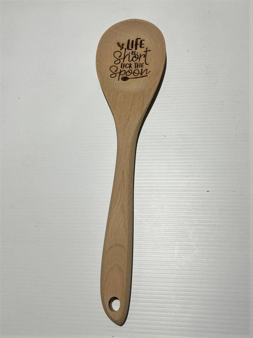 Life is Short Wooden Spoon