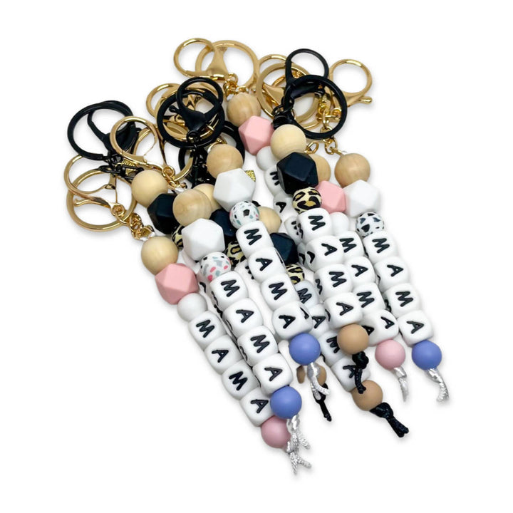 Mama Beaded Keychains