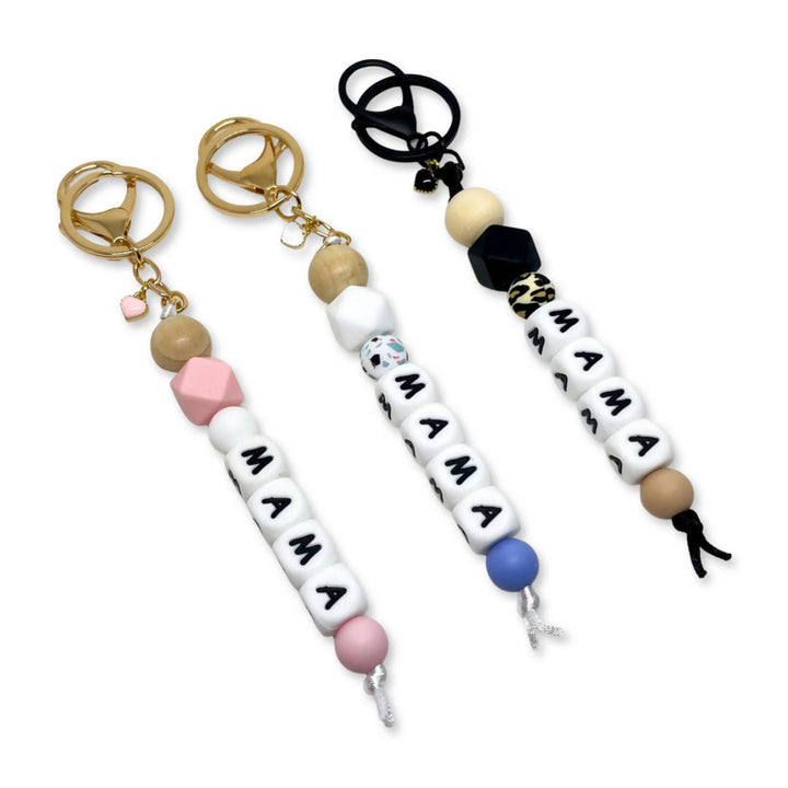 Mama Beaded Keychains