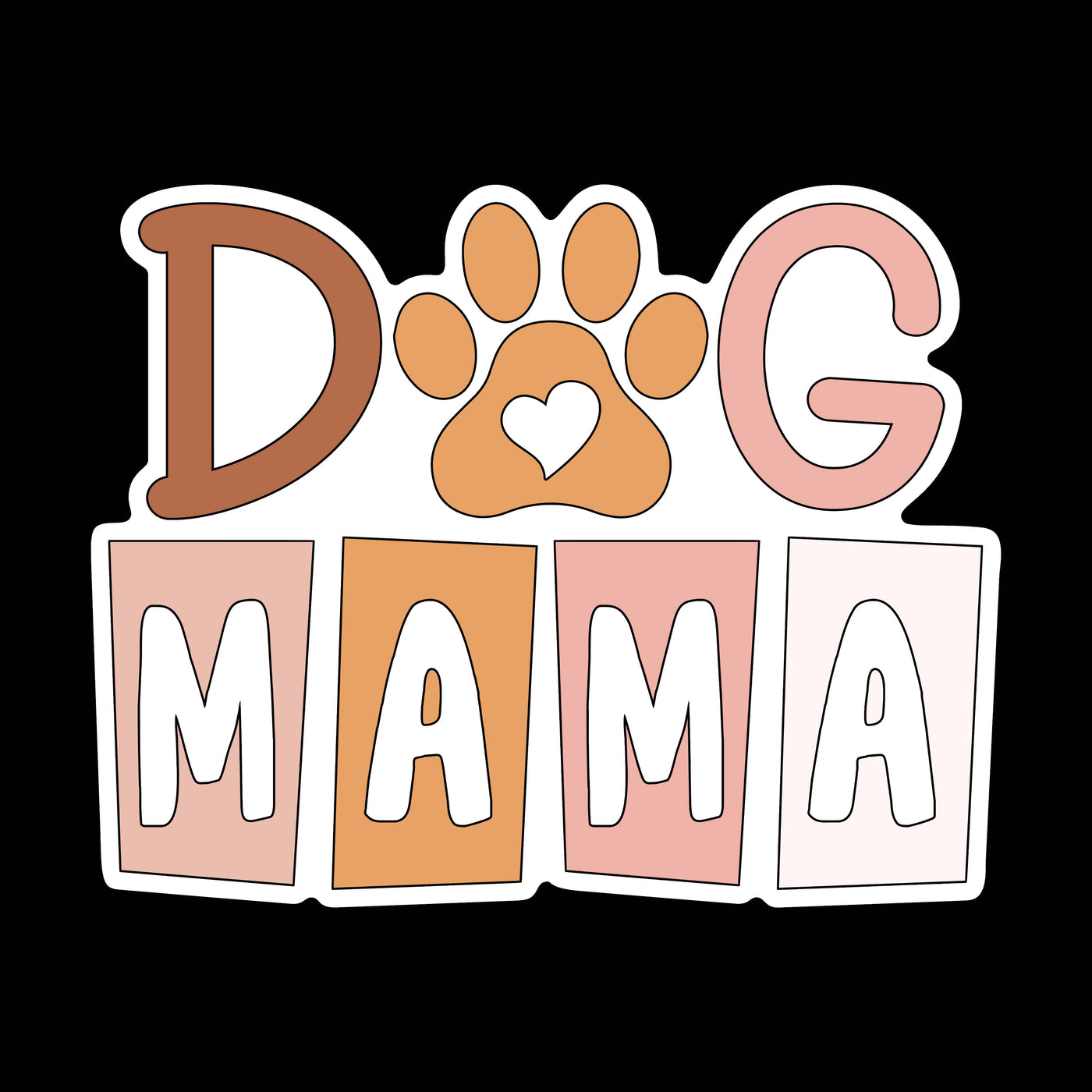 Dog Mama Boho Sticker