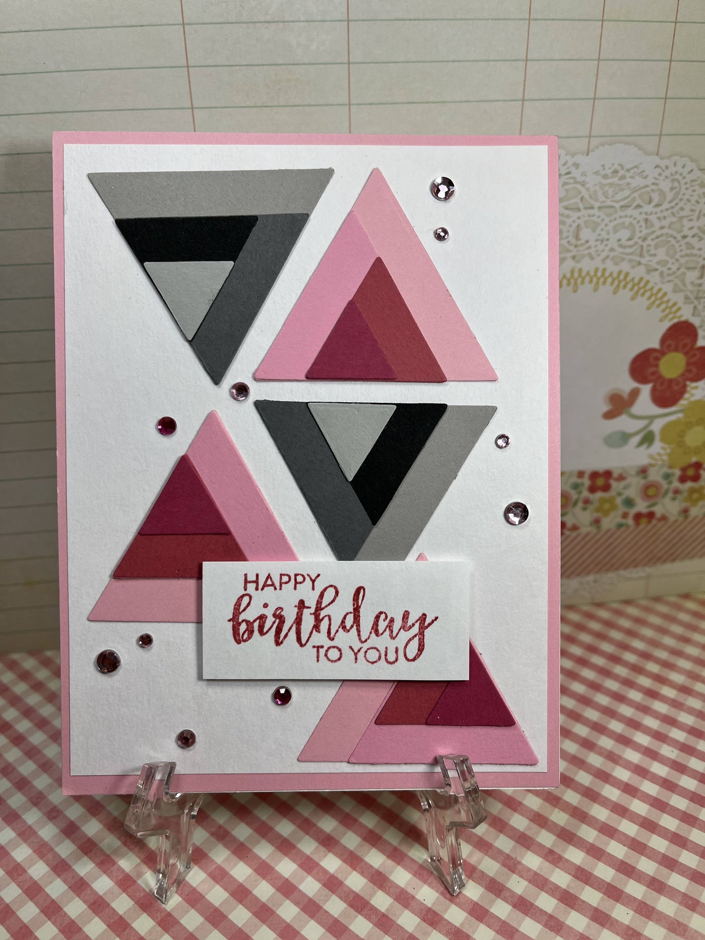 Geometric Happy Birthday to You Card