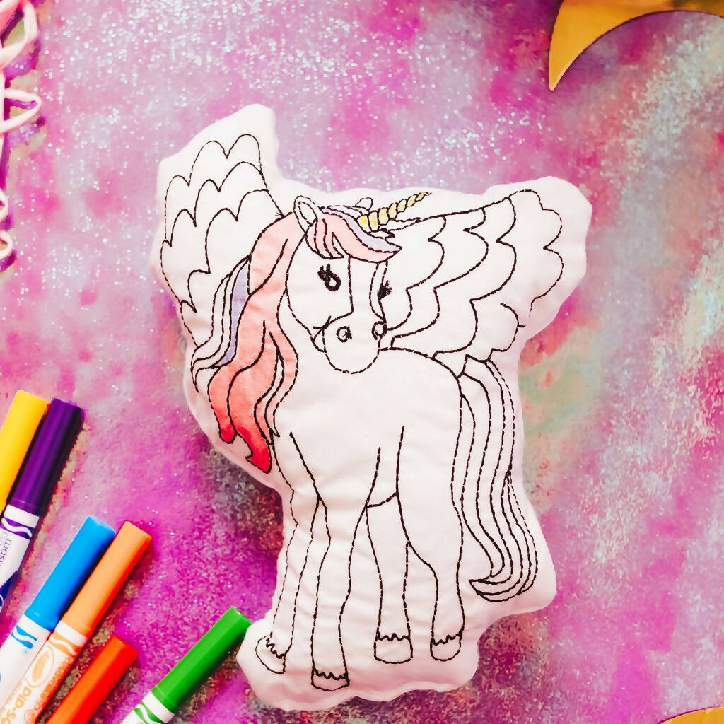Magical Unicorn Colouring Doll