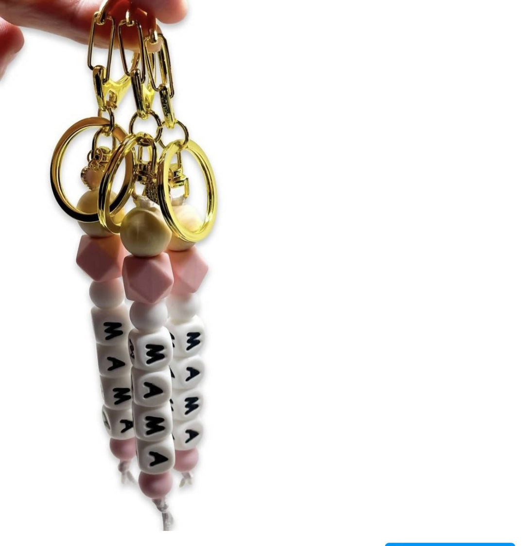 Mama Beaded Keychains